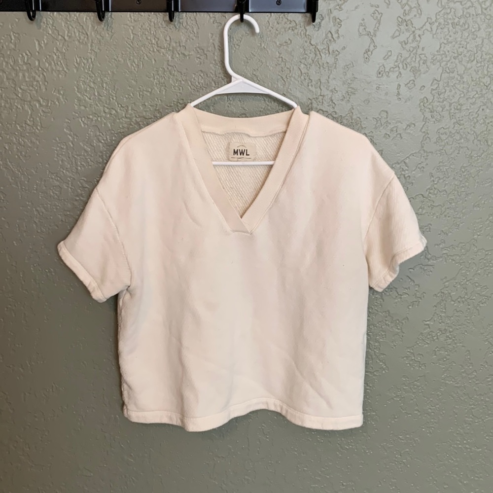 MWL airy terry sweatshirt tee